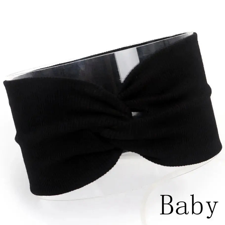 Baby Headband Mommy Twist Hairband For Women Girls Turban Mother Daughter Hair Accessories Cotton Newborn Head Wrap 2pcs/Set Nova Trendz