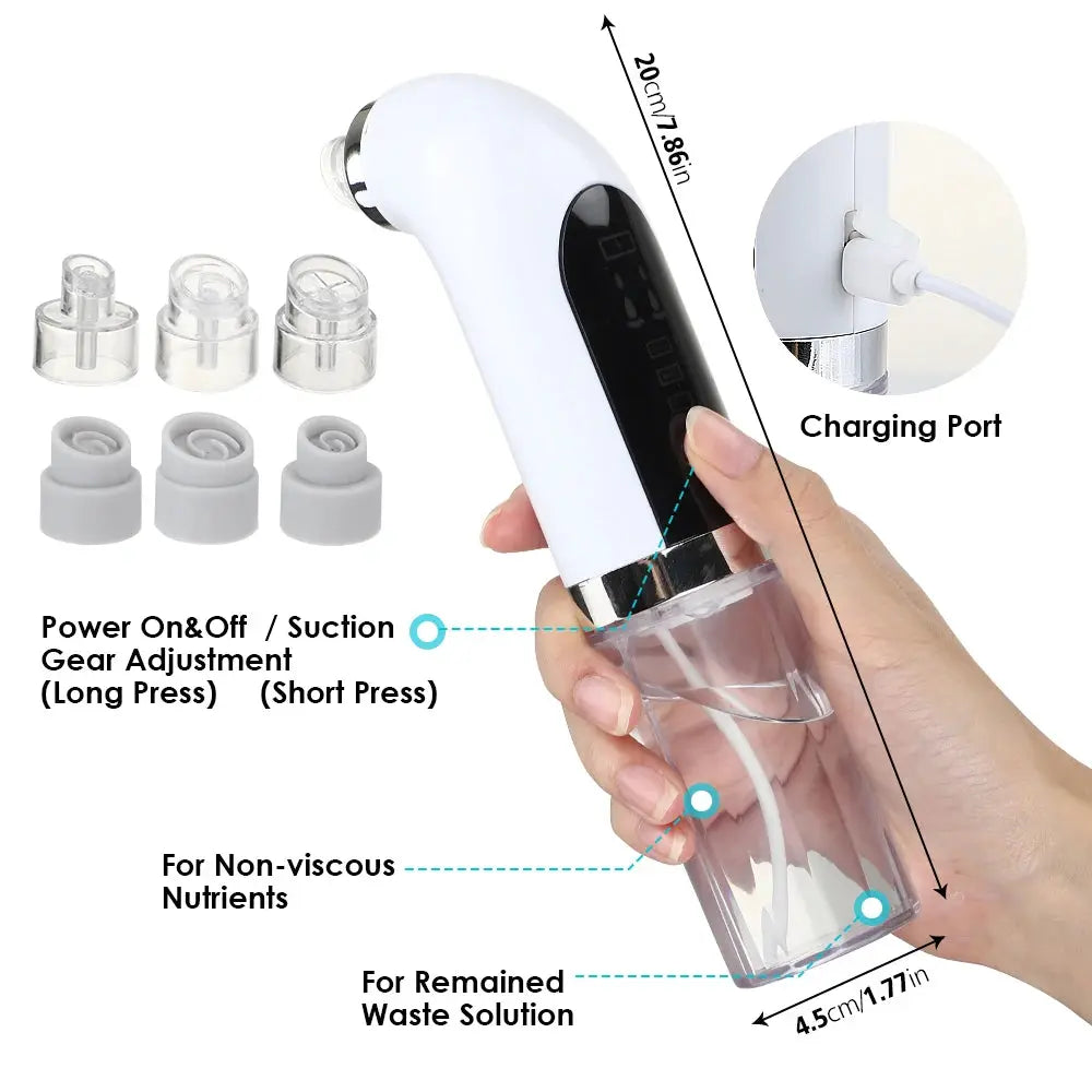 Blackhead Remover Nose T Zone Pore Vacuum Acne Pimple Removal Vacuum Suction Tool Facial Diamond Dermabrasion Machine Face Clean Nova Trendz
