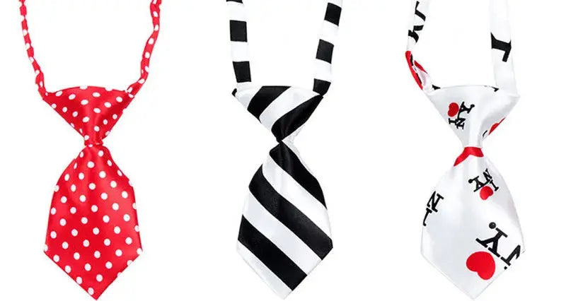25/50/100pcs Bulk Dog Ties Mix Colors Cat Dog Neckties Dog Grooming Accessories Adjustable Small Dogs Bowties Supplies - Nova Trendz