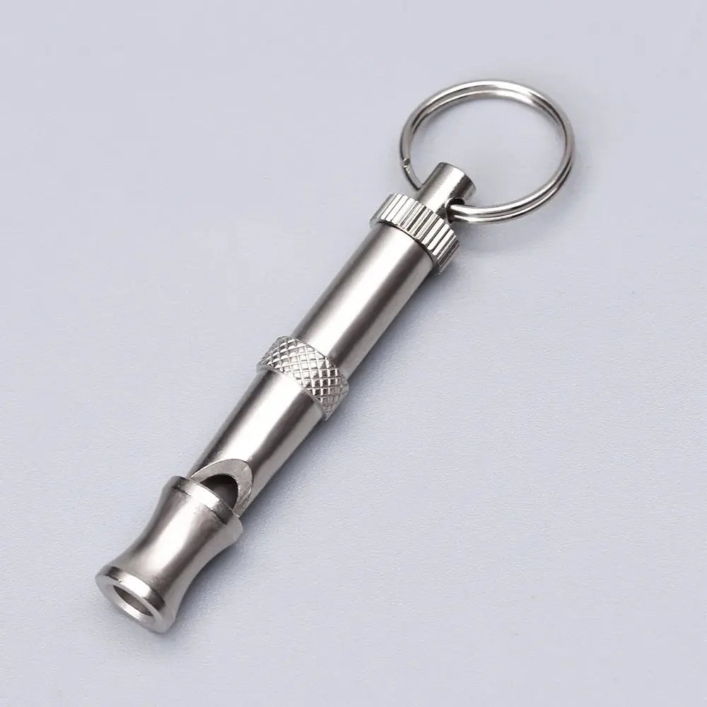New 1pcs Wholesale High quality Pet Training Adjustable Ultrasonic Sound Key chain Dog Whistle Make Dog Stop Barking Whistles - Nova Trendz