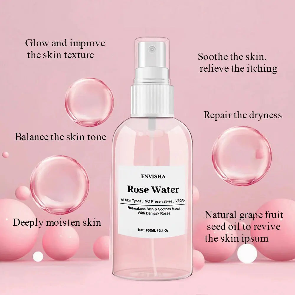 ENVISHA Rose Water Toner for Face, Rose Water Facial Toner for Hydrating Skin Care - Nova Trendz