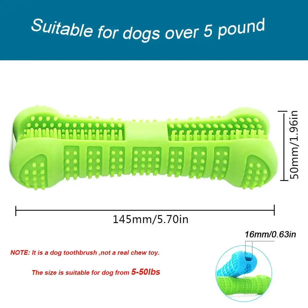 Soft Rubber Dog Toothbrushes Puppy Toys Dog Brush Stick 360 Degree Teeth Cleaning Toothpaste for Small Dogs Pet Toothbrush - Nova Trendz