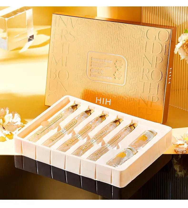 24K Gold Face Serum Active Collagen Silk Thread Facial Skin Care Essence Anti-Aging Smoothing Firming Moisturizing Hyaluronic Nova Trendz