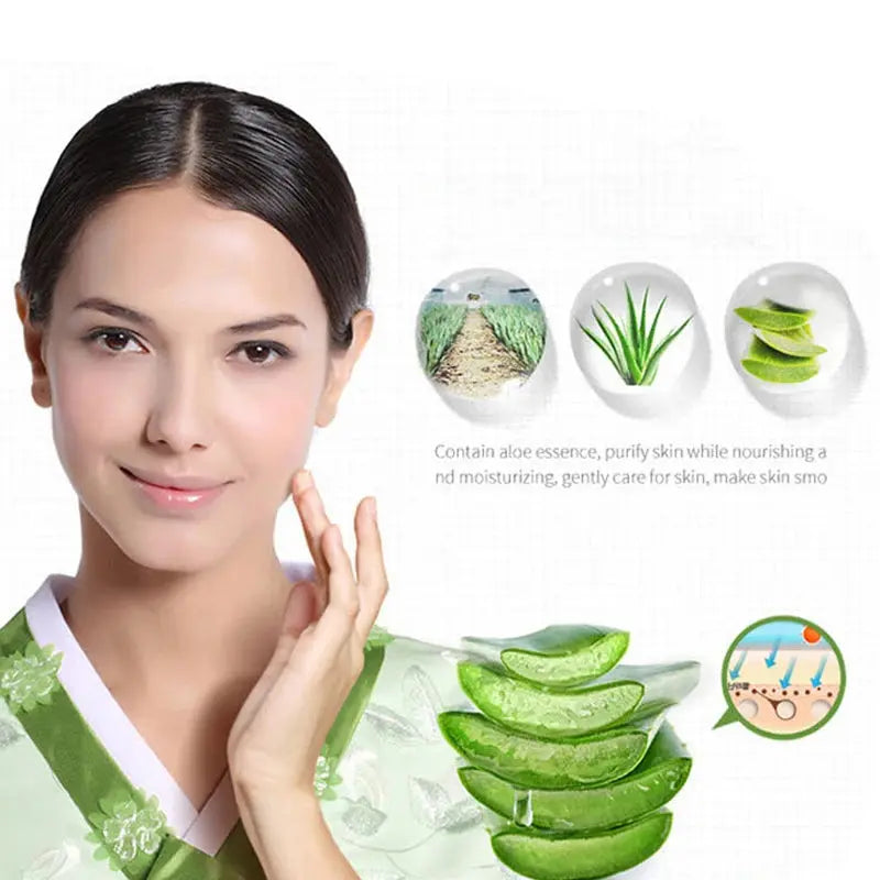 Aloe Vera Facial Cleanser Face Massage Cleaning Foam Cleansing Brush Moisturizing Acne Treatment Oil Control Blackhead Removal Nova Trendz