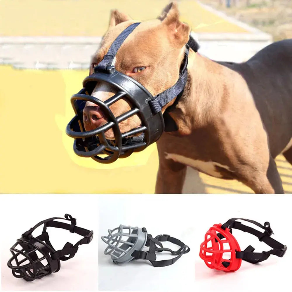 Comfy Soft Silicone Pet Dog Muzzle Breathable Basket Muzzles for Small Medium Large and X-Large Dogs Stop Biting Barking Chewing - Nova Trendz