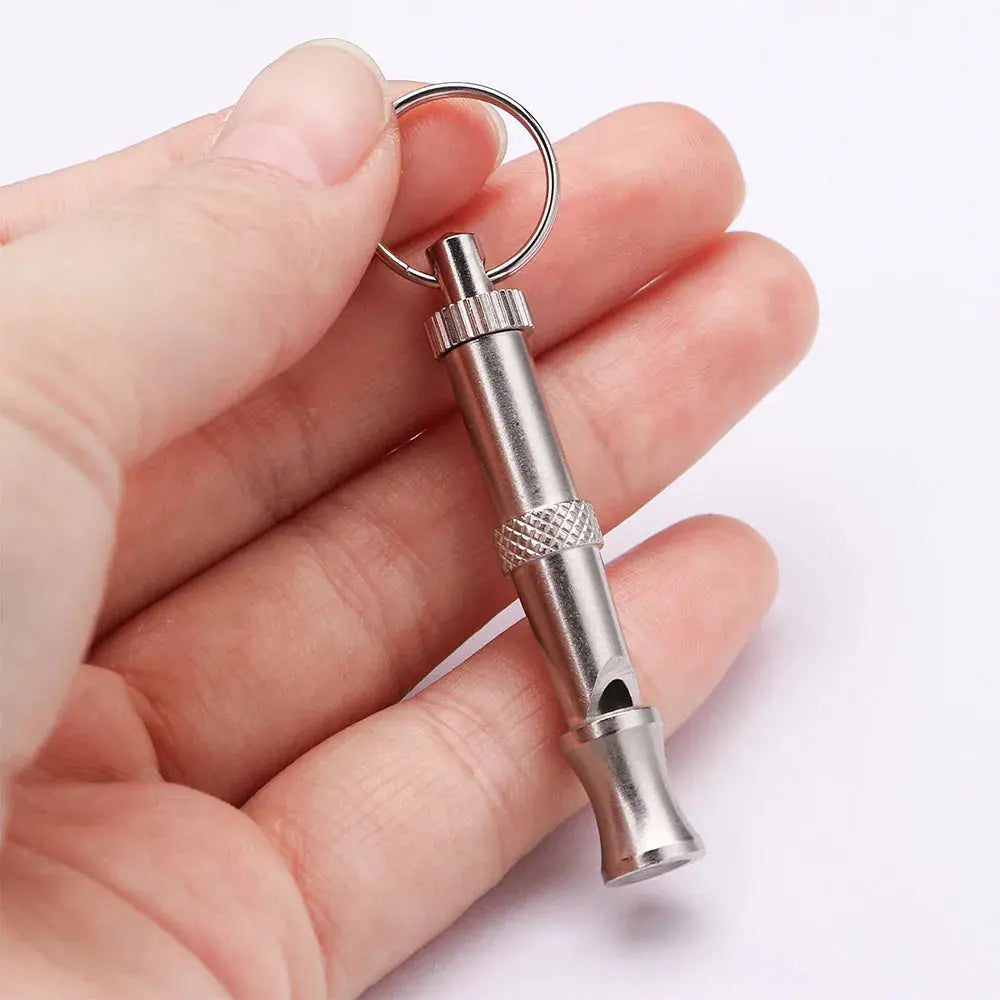 New 1pcs Wholesale High quality Pet Training Adjustable Ultrasonic Sound Key chain Dog Whistle Make Dog Stop Barking Whistles - Nova Trendz