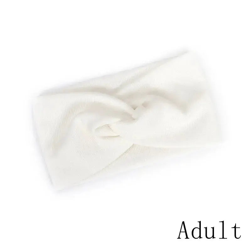 Baby Headband Mommy Twist Hairband For Women Girls Turban Mother Daughter Hair Accessories Cotton Newborn Head Wrap 2pcs/Set Nova Trendz