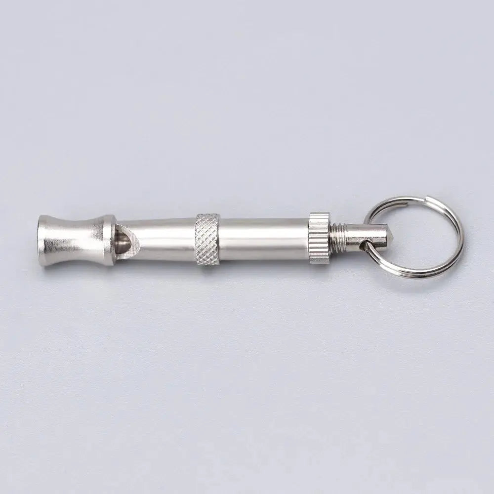 New 1pcs Wholesale High quality Pet Training Adjustable Ultrasonic Sound Key chain Dog Whistle Make Dog Stop Barking Whistles - Nova Trendz