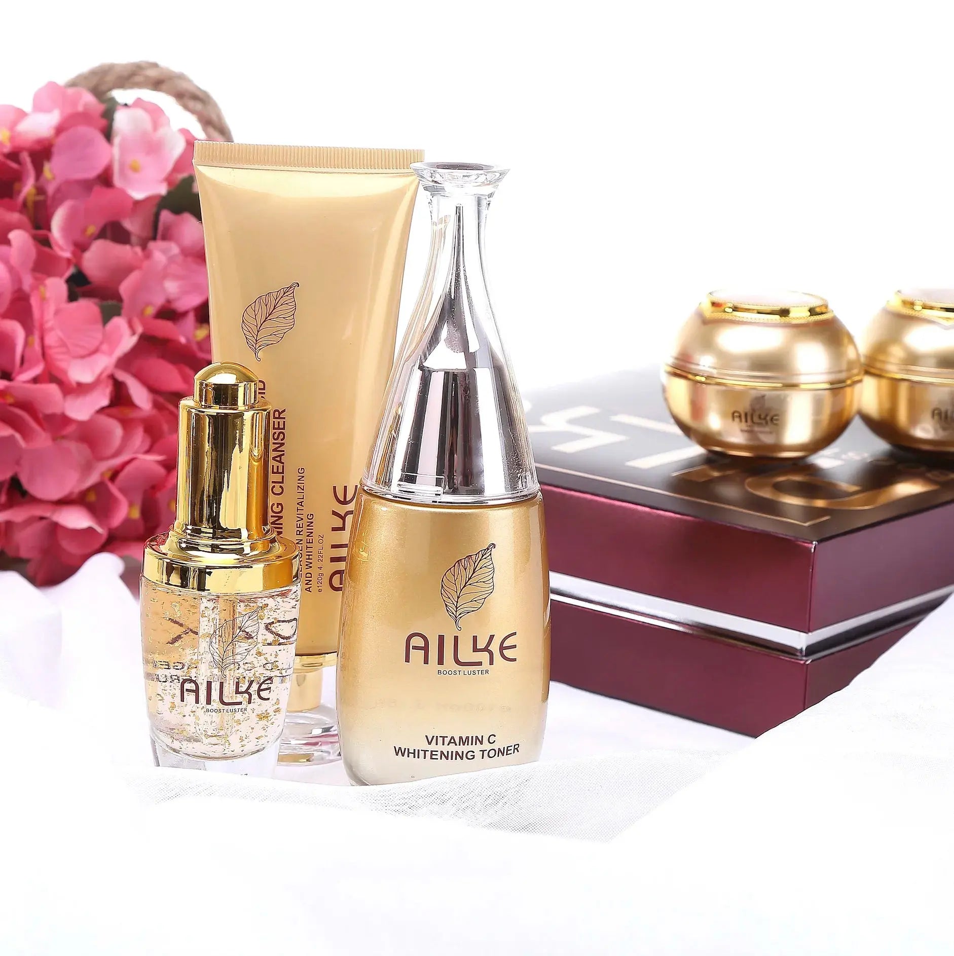 AILKE Whitening Skin Care Set, Reduce Wrinkles, Dark Spots, Anti-Aging, Women Wholesalers Beauty Cosmetics for All Skin Types - Nova Trendz