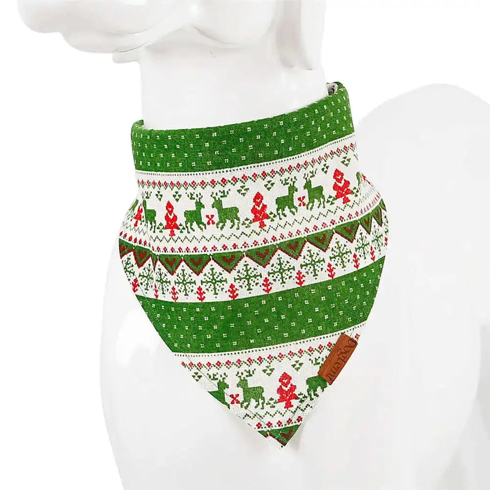 Dog Scarf Pet Dog Bandana Bib Pet Bandana Pet Accessories Triangular Bandage Adjustable Tie On for Cat Puppies Medium Large Dogs - Nova Trendz