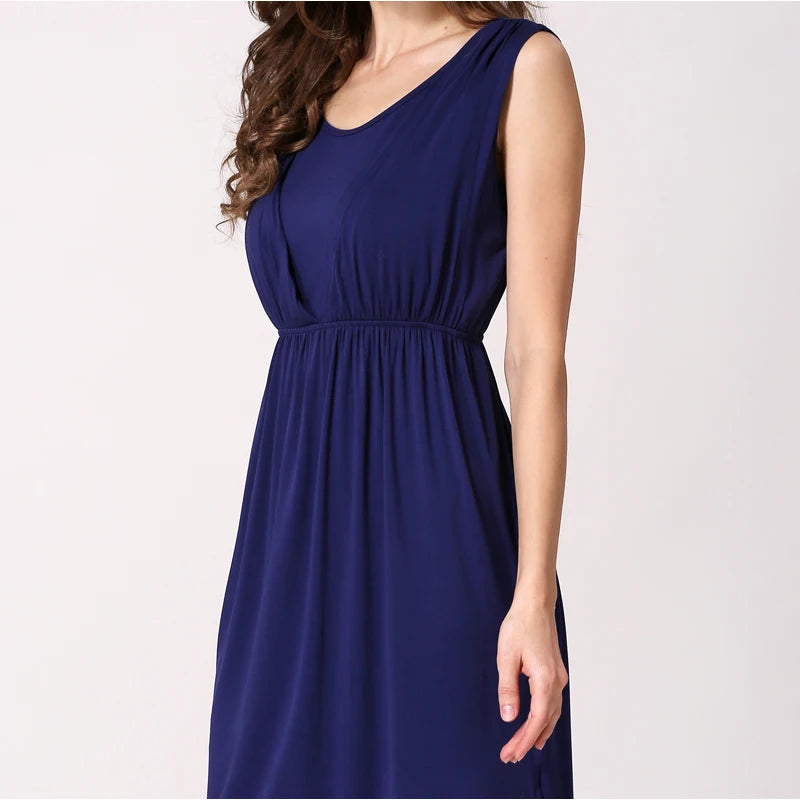 Summer Maternity Clothes Breastfeeding Dress Sleeveless Maternity Dresses For Pregnant Women Lactation Vest Nursing Skirt
