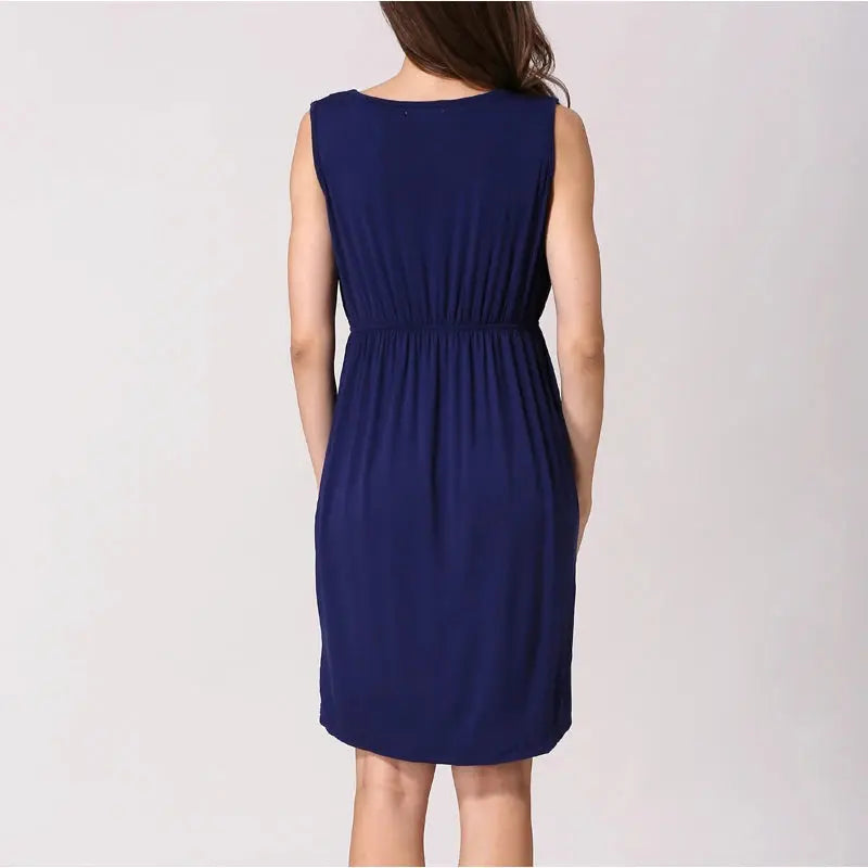 Summer Maternity Clothes Breastfeeding Dress Sleeveless Maternity Dresses For Pregnant Women Lactation Vest Nursing Skirt Nova Trendz