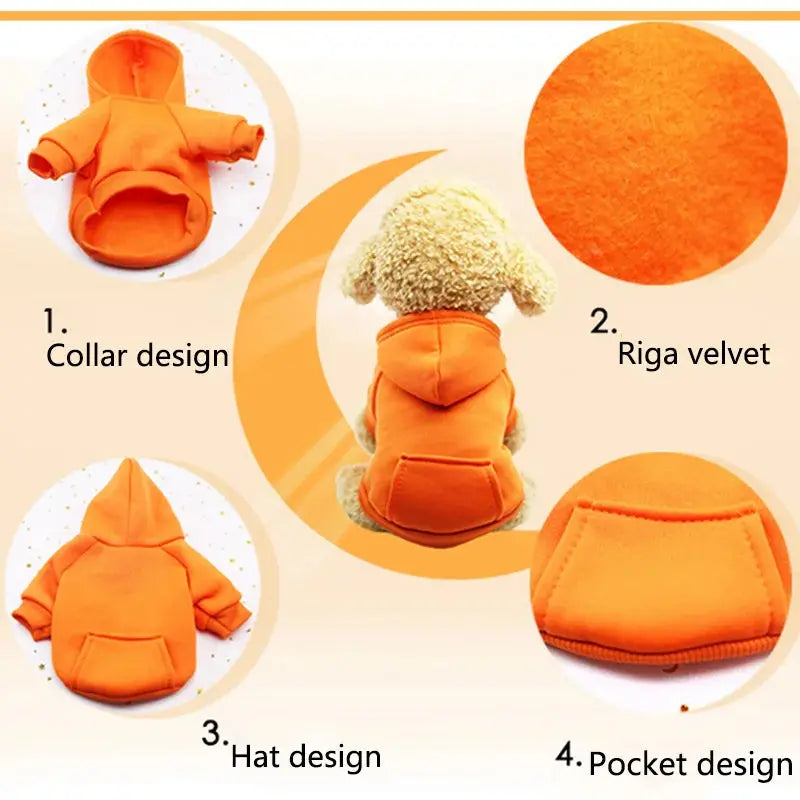 Warm Pet Clothes For Cats Clothing Autumn Winter Clothing for Cats Coat Puppy Outfit Cats Clothes for Cat Hoodies mascotas 8Y45 - Nova Trendz