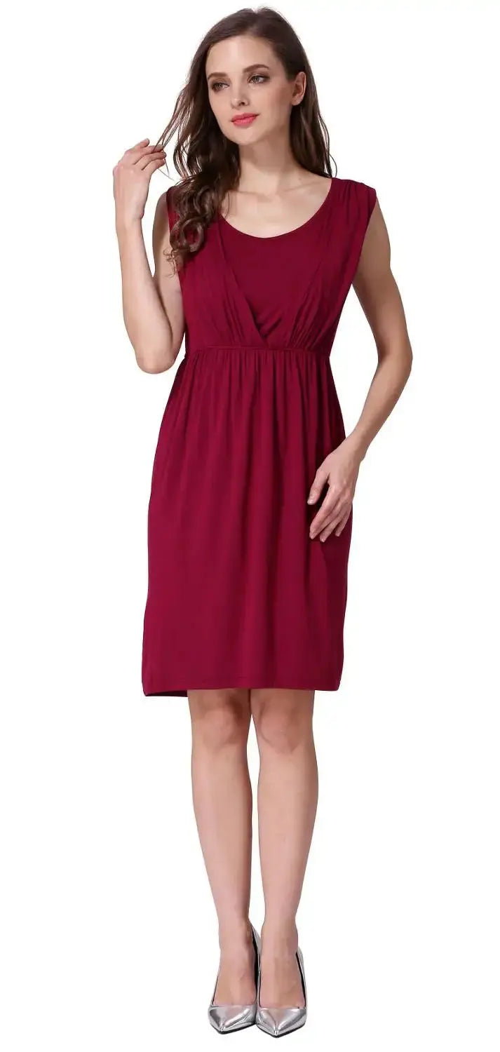Summer Maternity Clothes Breastfeeding Dress Sleeveless Maternity Dresses For Pregnant Women Lactation Vest Nursing Skirt Nova Trendz