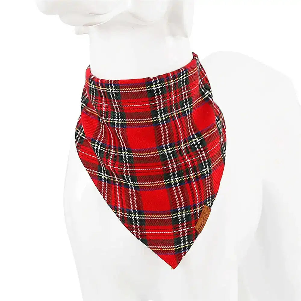 Dog Scarf Pet Dog Bandana Bib Pet Bandana Pet Accessories Triangular Bandage Adjustable Tie On for Cat Puppies Medium Large Dogs - Nova Trendz