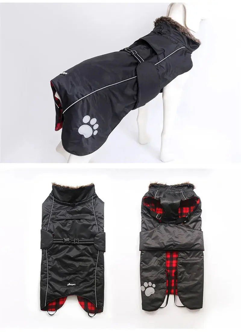 Pet Dog Clothes For Large Big Dogs Winter Warm Big Dog Jackets Padded Fleece Pet Coat Waterproof Design Dog Clothing Ropa Perro Nova Trendz