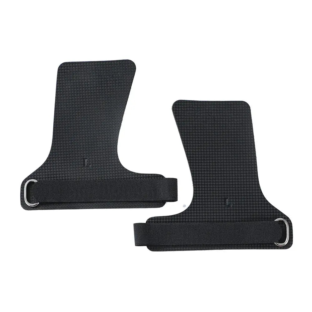 A Pair of Carbon No Finger Hole Hand Grips for Crossfit Pull Ups Cross Training Kettlebell Gymnastics Workout Palm Protector Nova Trendz