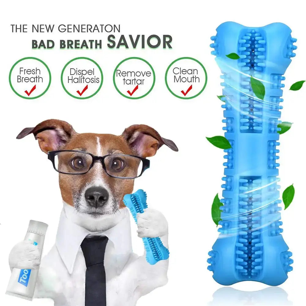Soft Rubber Dog Toothbrushes Puppy Toys Dog Brush Stick 360 Degree Teeth Cleaning Toothpaste for Small Dogs Pet Toothbrush - Nova Trendz