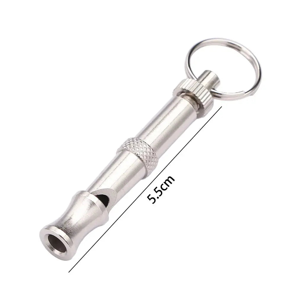New 1pcs Wholesale High quality Pet Training Adjustable Ultrasonic Sound Key chain Dog Whistle Make Dog Stop Barking Whistles - Nova Trendz