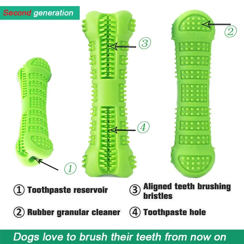 Soft Rubber Dog Toothbrushes Puppy Toys Dog Brush Stick 360 Degree Teeth Cleaning Toothpaste for Small Dogs Pet Toothbrush - Nova Trendz