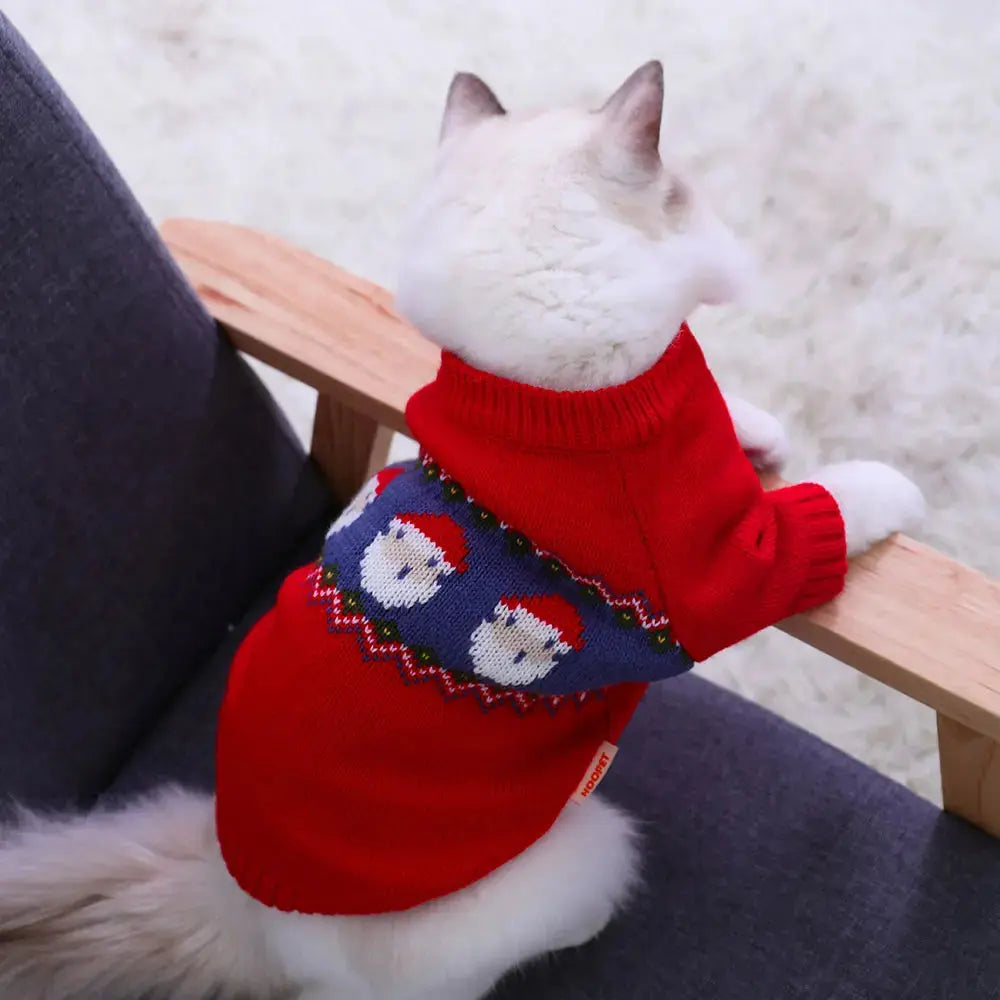 HOOPET Pet Christmas Clothes Christmas Cat Clothes Cotton Pet Clothing For Small Medium Dogs Vest Shirt New Year Puppy Dog Cat Nova Trendz