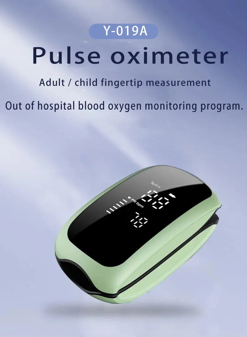Recharge Finger Pulse Oximeter SpO2 Blood Oxygen Saturation Monitor with Rate Measurements Meter Medical Digital LED Heart Rate Nova Trendz