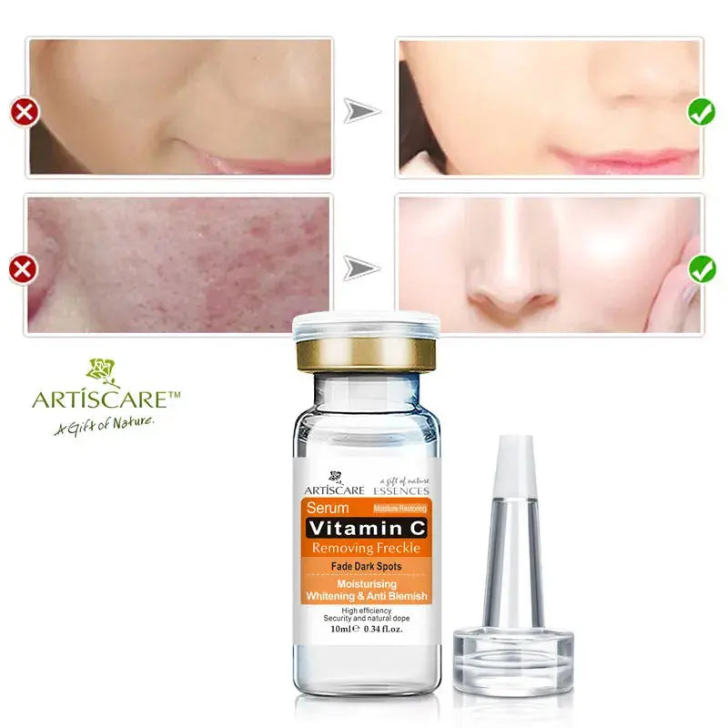 ARTISCARE Vitamin C Serum for Face Moisturizing 4Pcs Hyaluron Acid Facial Care Nourishing Essence SkinCare Products - Nova Trendz