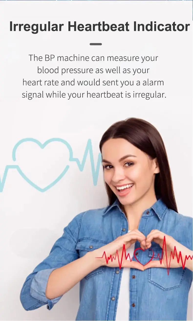 Full Upper Arm Blood Pressure Monitor Rechargeable Digital Three Color LCD large Screen Blood Pressure Monitor With Voice Nova Trendz
