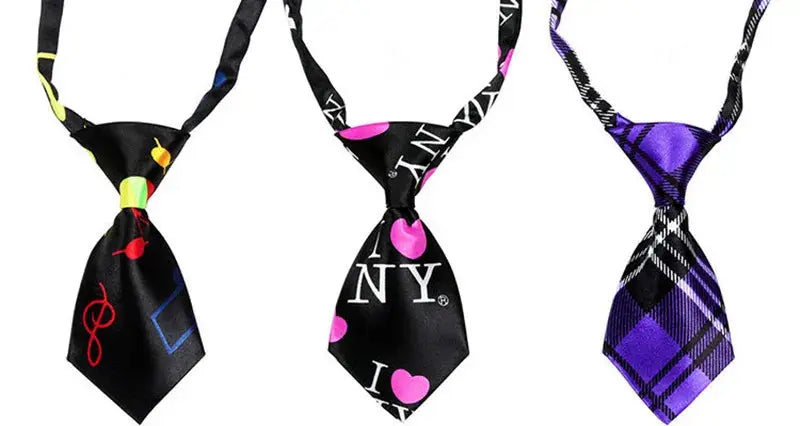 25/50/100pcs Bulk Dog Ties Mix Colors Cat Dog Neckties Dog Grooming Accessories Adjustable Small Dogs Bowties Supplies - Nova Trendz