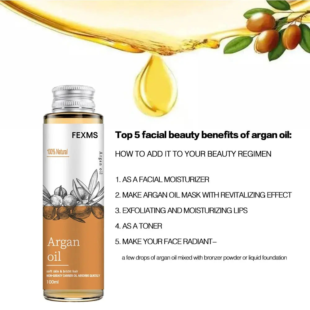 Organic  Argan Oil  100% Pure Cold Pressed Virgin Premium Grade For Dry & Damaged Skin, Hair, Face, Body, Scalp & Nails - Nova Trendz