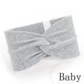 Baby Headband Mommy Twist Hairband For Women Girls Turban Mother Daughter Hair Accessories Cotton Newborn Head Wrap 2pcs/Set Nova Trendz