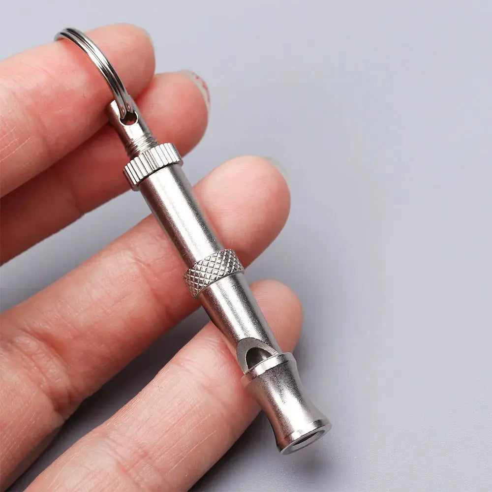 New 1pcs Wholesale High quality Pet Training Adjustable Ultrasonic Sound Key chain Dog Whistle Make Dog Stop Barking Whistles - Nova Trendz