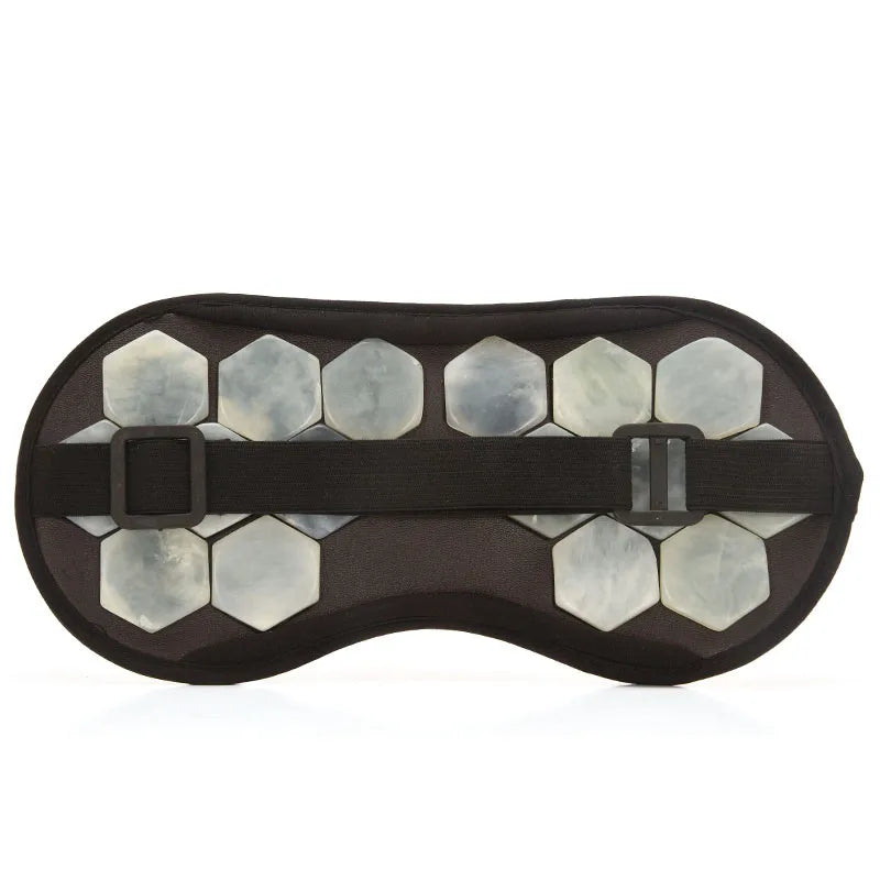 Eye Mask Tourmaline Eye Massager Electric Jade Stone Massage Heat Therapy Germanium Infrared Relaxation Health Care Gift