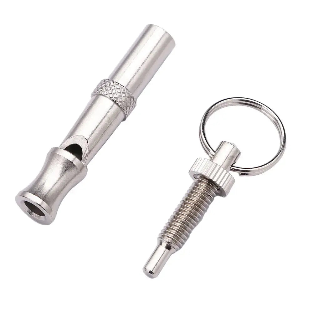 New 1pcs Wholesale High quality Pet Training Adjustable Ultrasonic Sound Key chain Dog Whistle Make Dog Stop Barking Whistles - Nova Trendz