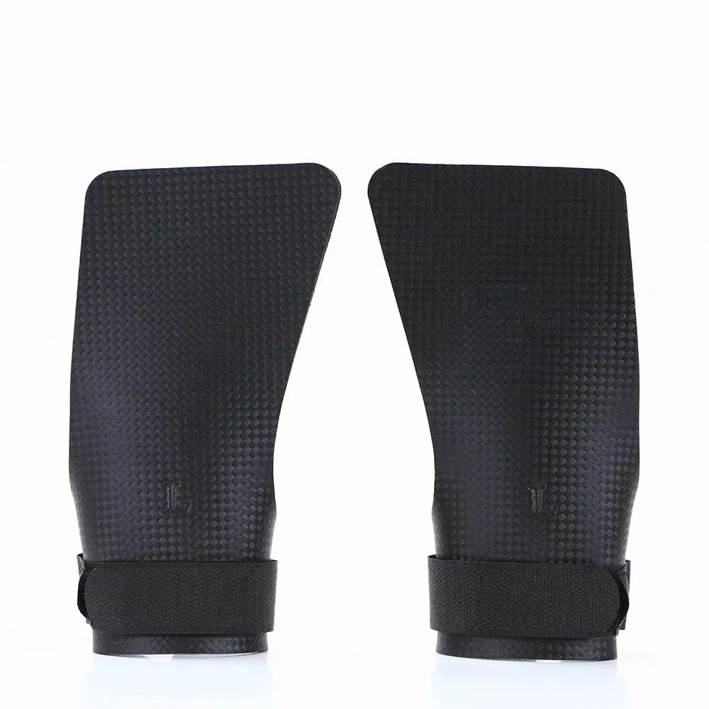A Pair of Carbon No Finger Hole Hand Grips for Crossfit Pull Ups Cross Training Kettlebell Gymnastics Workout Palm Protector Nova Trendz