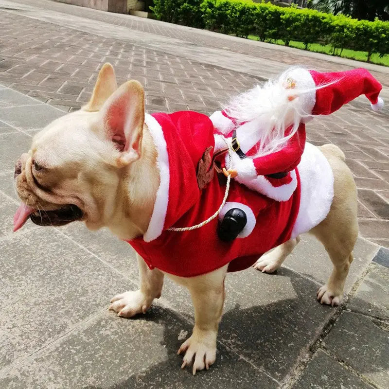 Pet Christmas Clothes Santa Claus Dog Costume Puppy Coat Jacket Suit with Cap Clothing Cosplay For Small Medium Large Dogs Cats Nova Trendz