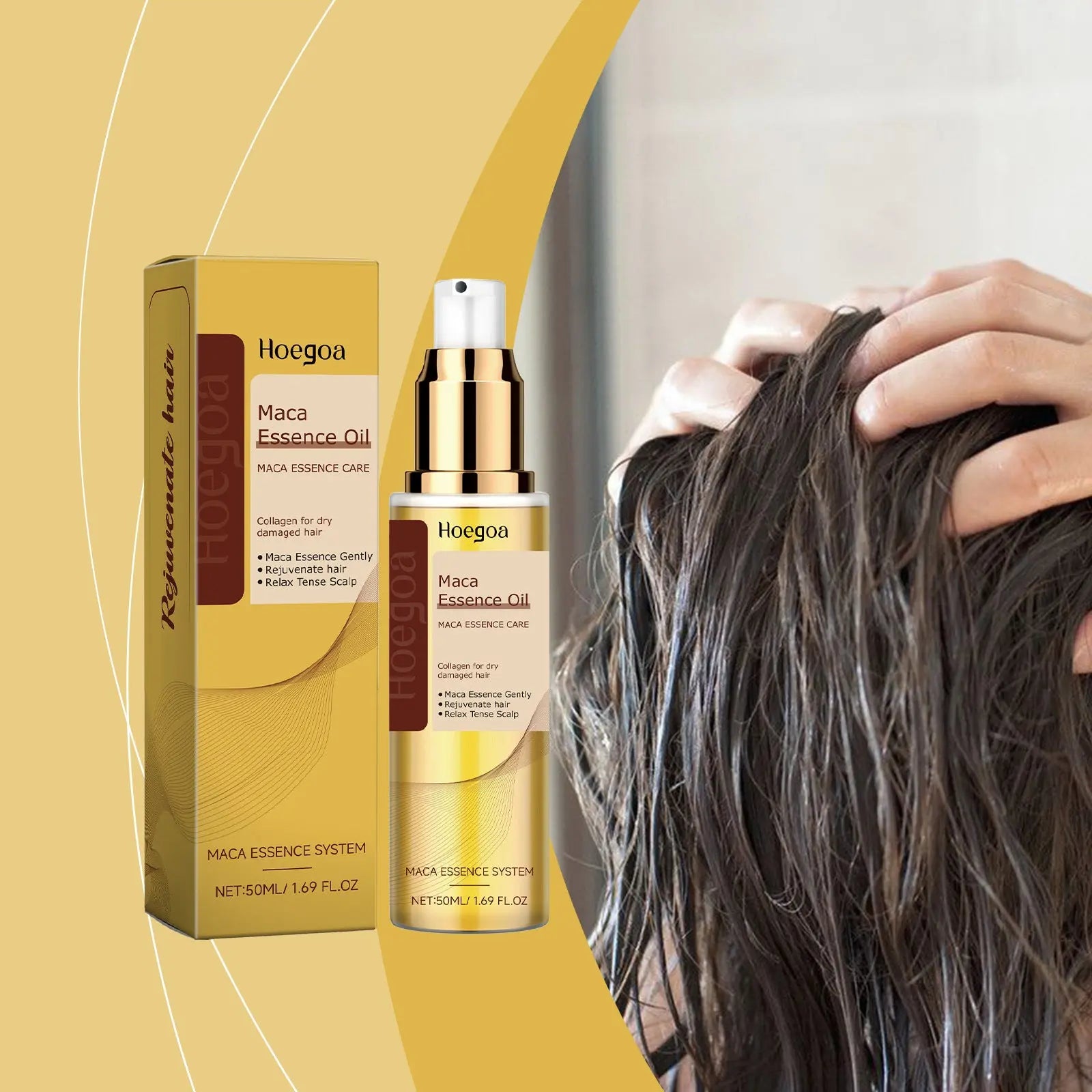 Pure Argan Oil Hair Essential Oil Preventing Hair Loss Nourishing Smoothing Dry Frizzy Multi-functional Argan Hair Care Product Nova Trendz