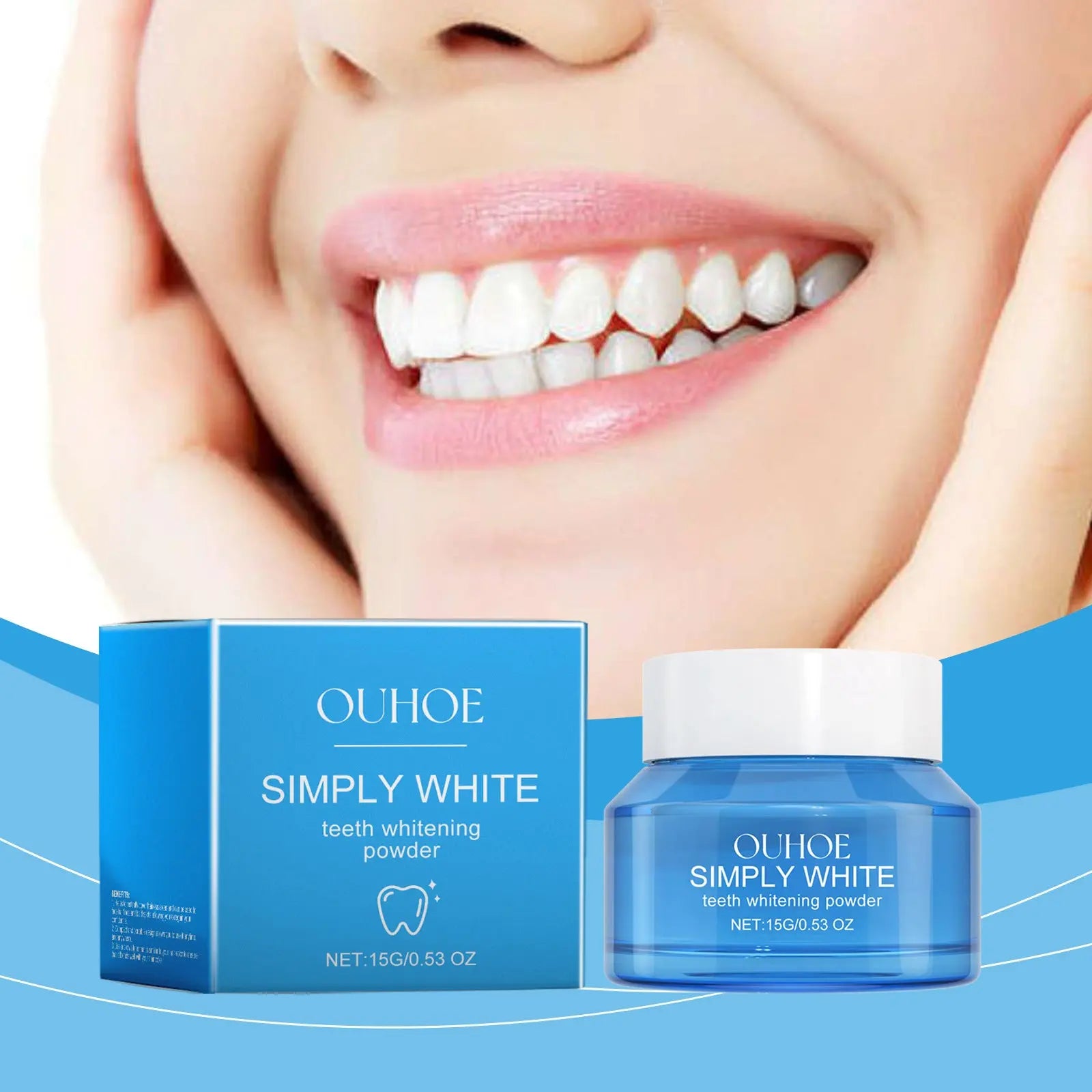 Teeth Whitening Powder Remove Yellow Plaque Stains Enamel Repair Dental Cleaning Toothpaste Fresh Breath Oral Hygiene Tooth Care Nova Trendz