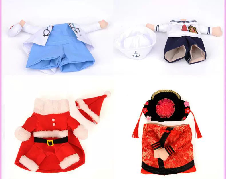 Cat Clothes Dog Clothes Teddy British Shorthair Pet Costume Funny Selling Cute Upright Pet Costume Spring and Summer Clothes Hot