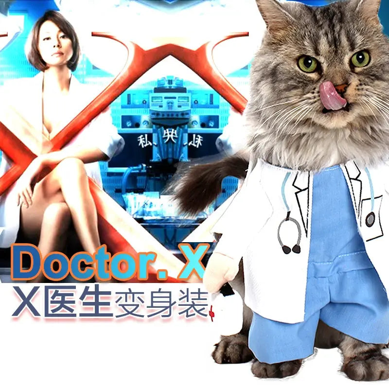 Cat Transformation Funny Pet Upright Pet Costume Cat Clothes Dog Funny Cat British Shorthair Cute Thin Summer Clothing - Nova Trendz