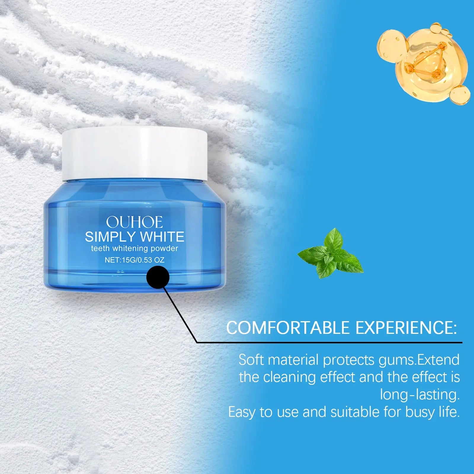 Teeth Whitening Powder Remove Yellow Plaque Stains Enamel Repair Dental Cleaning Toothpaste Fresh Breath Oral Hygiene Tooth Care Nova Trendz