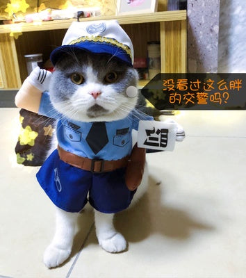 Cat Clothes Dog Clothes Teddy British Shorthair Pet Costume Funny Selling Cute Upright Pet Costume Spring and Summer Clothes Hot