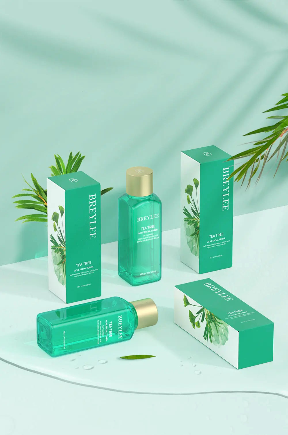 BREYLEE Acne Treatment Set 4pcs Facial Cleanser Toner Serum Cream Skin care Nova Trendz