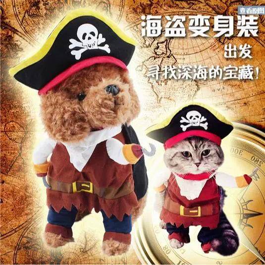 Cat Clothes Dog Clothes Teddy British Shorthair Pet Costume Funny Selling Cute Upright Pet Costume Spring and Summer Clothes Hot