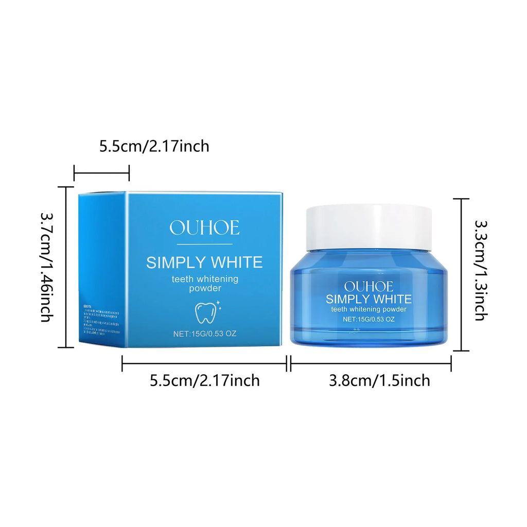 Teeth Whitening Powder Remove Yellow Plaque Stains Enamel Repair Dental Cleaning Toothpaste Fresh Breath Oral Hygiene Tooth Care Nova Trendz