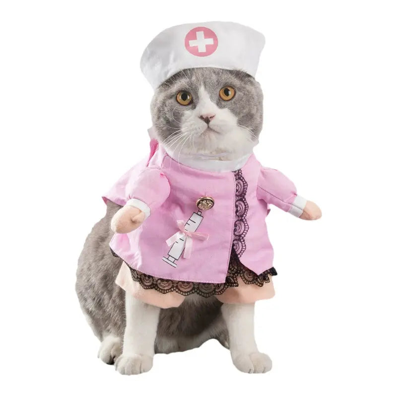Cat Transformation Funny Pet Upright Pet Costume Cat Clothes Dog Funny Cat British Shorthair Cute Thin Summer Clothing - Nova Trendz