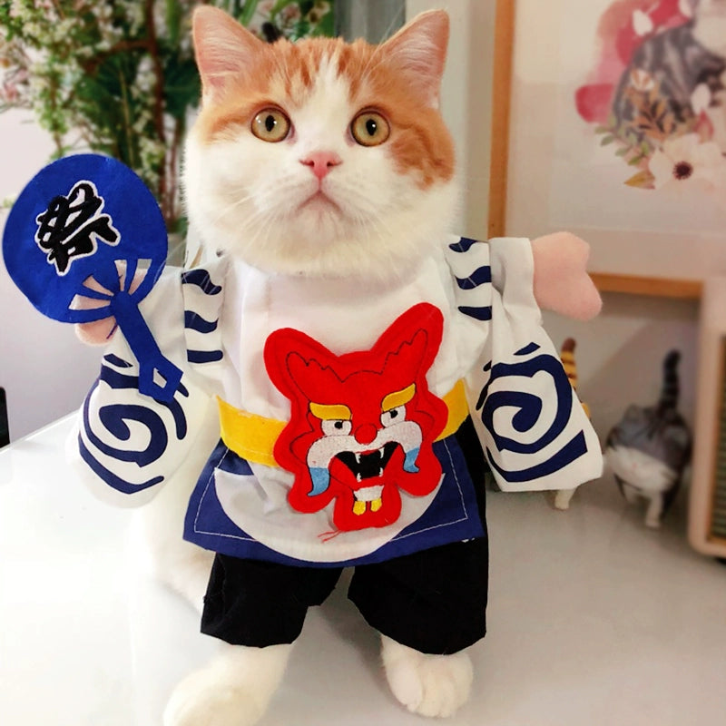 Cat Clothes Dog Clothes Teddy British Shorthair Pet Costume Funny Selling Cute Upright Pet Costume Spring and Summer Clothes Hot