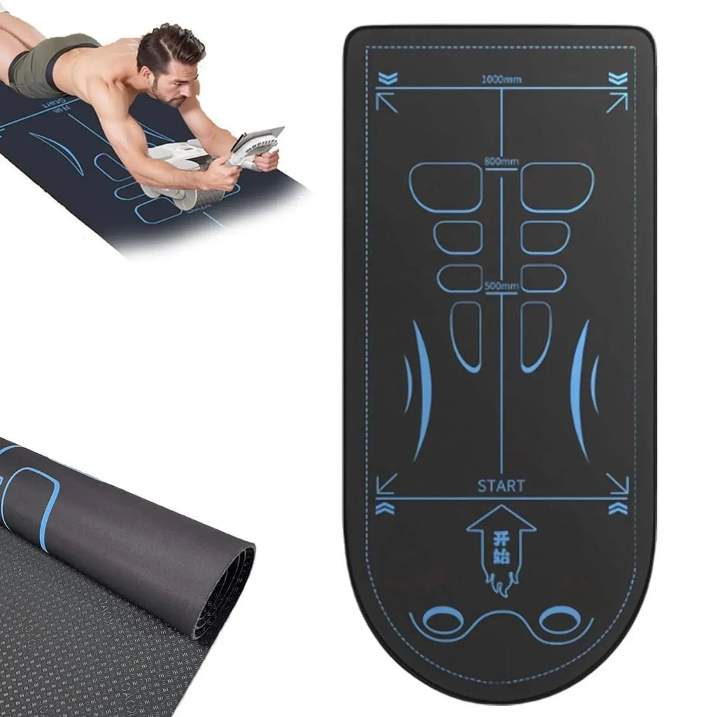 Yoga Mat For Abdominal Wheel Home Anti-Slip Shock Absorber Mute Fitness Exercise Floor Mat Reusable Thickened Kneeling Mat Nova Trendz