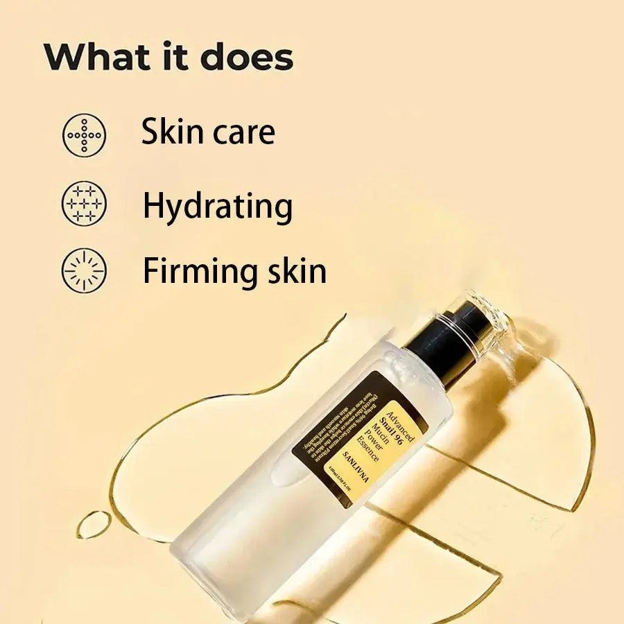 Snail Mucin 96% Korean Skin Care Facial Essence Fading Fine Lines Repair Essence Firming Facial Snail Brightening Anti-Aging Nova Trendz