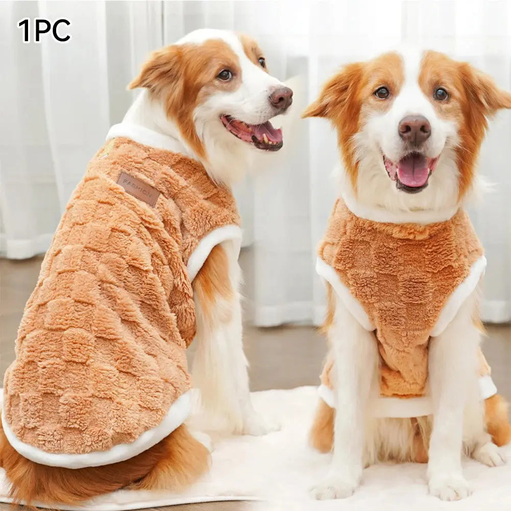 Big Dogs Clothes Winter Warm Sweater S-6XL Size Pet Clothing Golden Retriever Dog Coats Sweatshirt Pets Puppy Pullover Vest - Nova Trendz